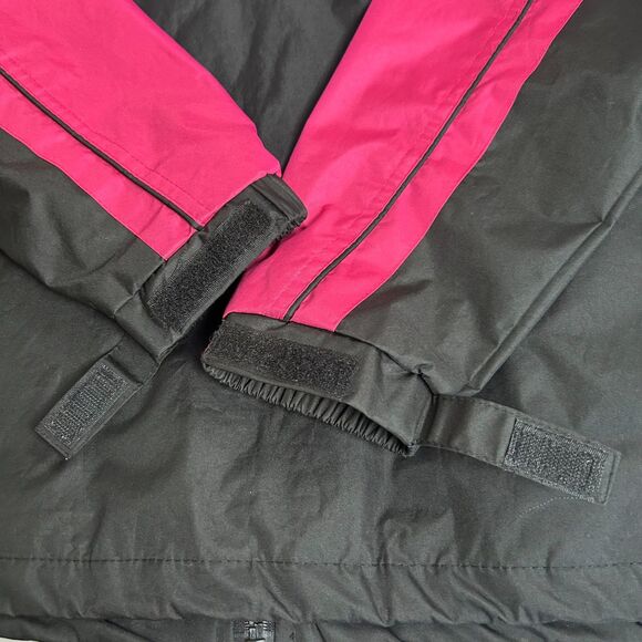 i5 Apparel Black Pink Windbreaker Jacket Size L Mesh Lined Zip Up - Picture 11 of 11